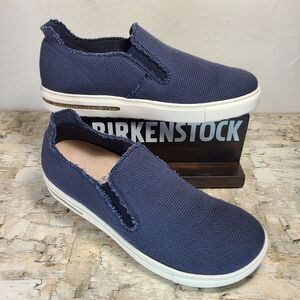 Birkenstock Bend Decon Slip On, Textile - Midnight, size 40 Med/Nar